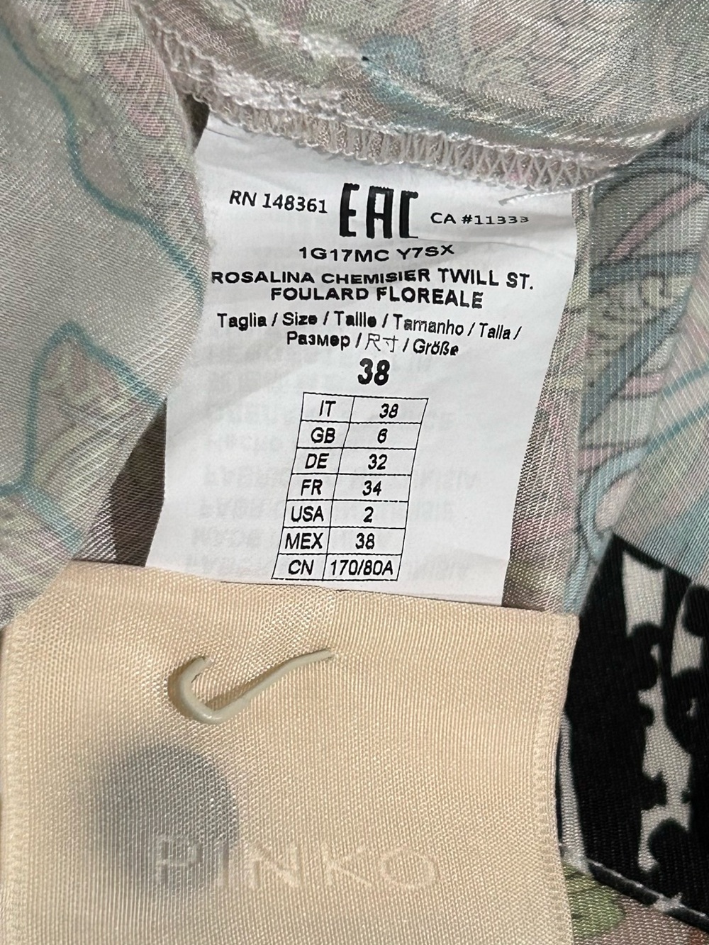 425$PINKO Rosalina Floral Zebra Leopard Maxi Shirt Dress IT 38 US 2 - Picture 8 of 13
